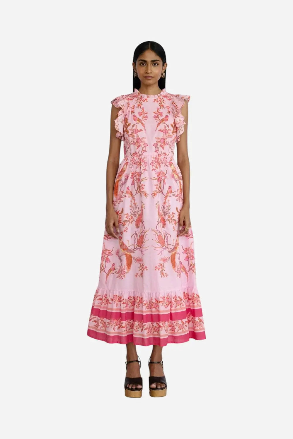 Banjanan Hannah Dress In Botany Pink Mist 1