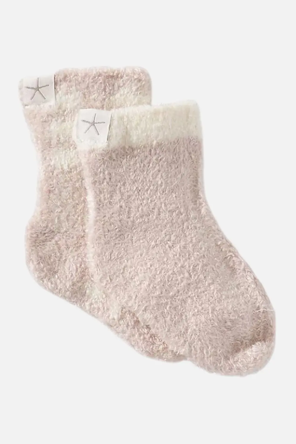 Barefoot Dreams Baby Plaid Sock Set In Barely Pink 1