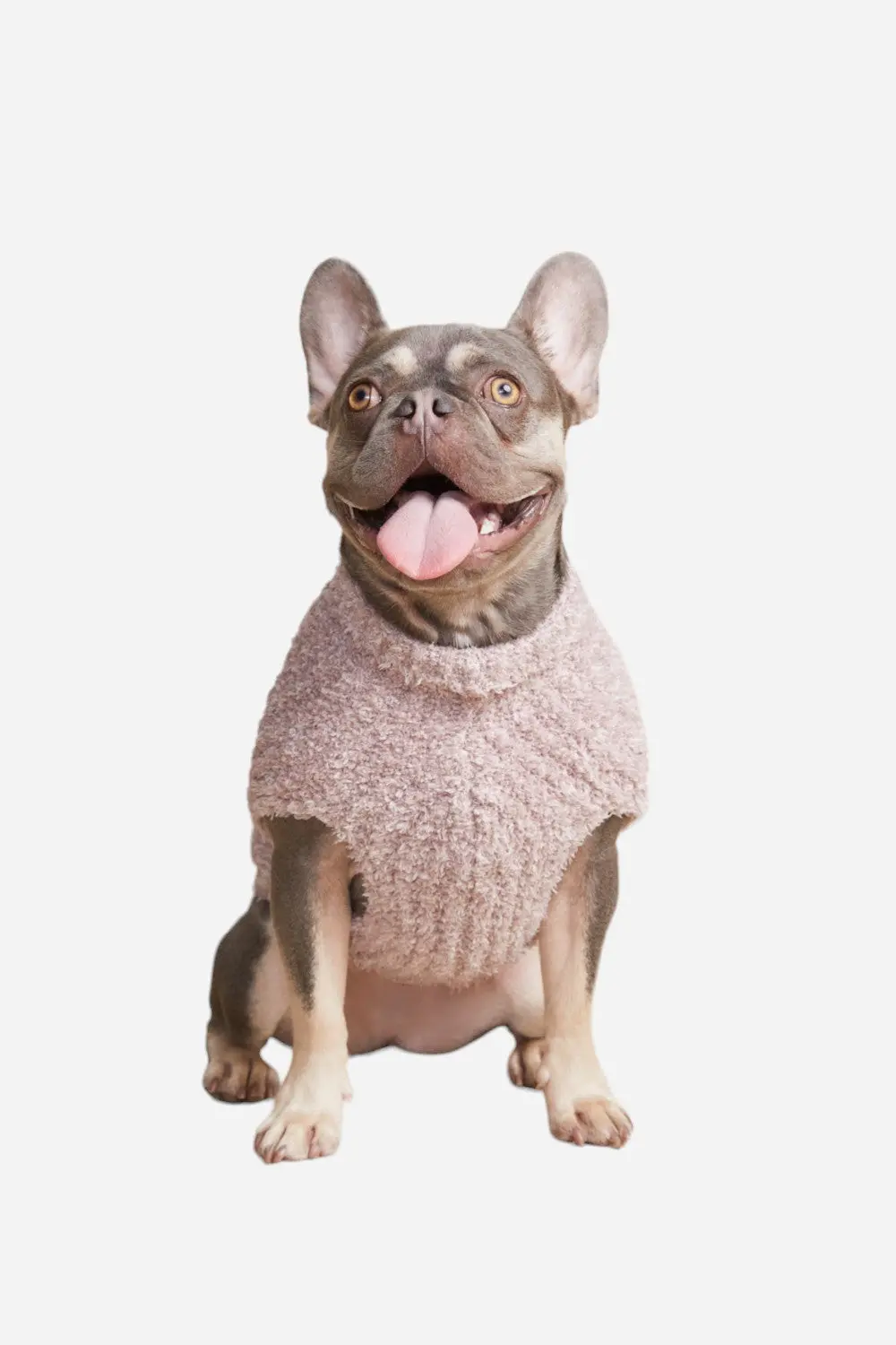 Barefoot Dreams Cozychic Ribbed Pet Sweater In Heathered Vintage Rose 1