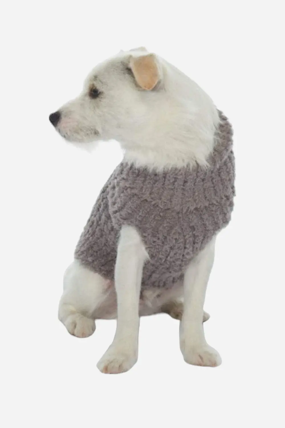Barefoot Dreams Cozychic Ribbed Pet Sweater In Warm Gray 1