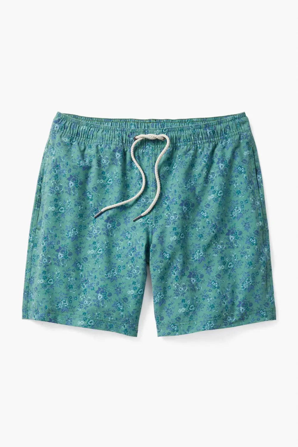 Fair Harbor Bayberry Swim Trunks In Green Mini Floral 1