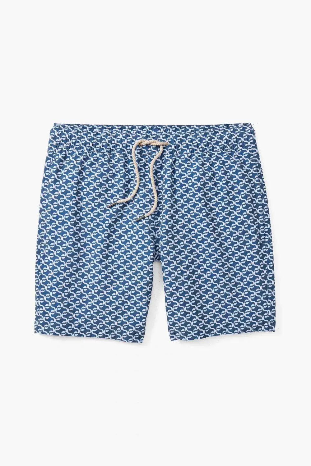 Fair Harbor Bayberry Swim Trunks In Navy Geo 1