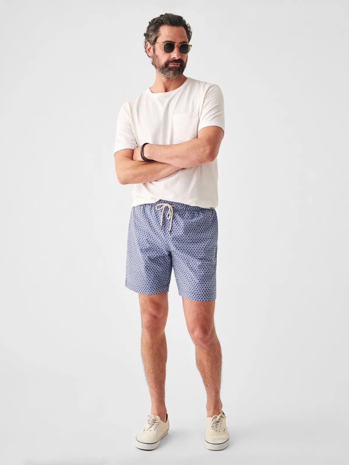 Faherty Beacon Trunk In Fishscale Batik 1