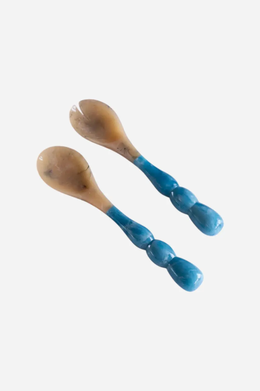 Beatriz Ball Resin Rio Bubble Salad Servers In Blue 1