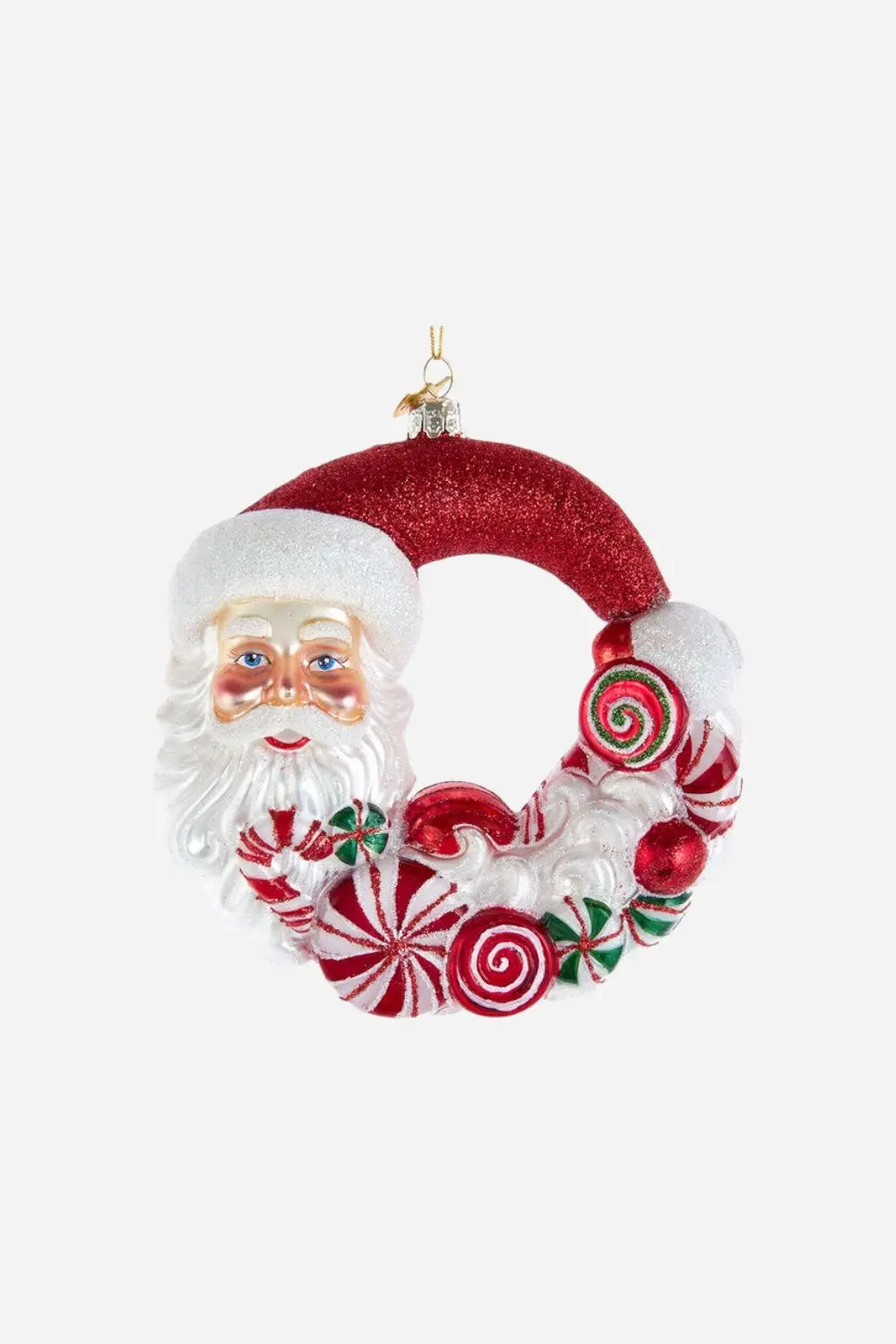 Bellisimo Santa Candy Wreath Ornament 1