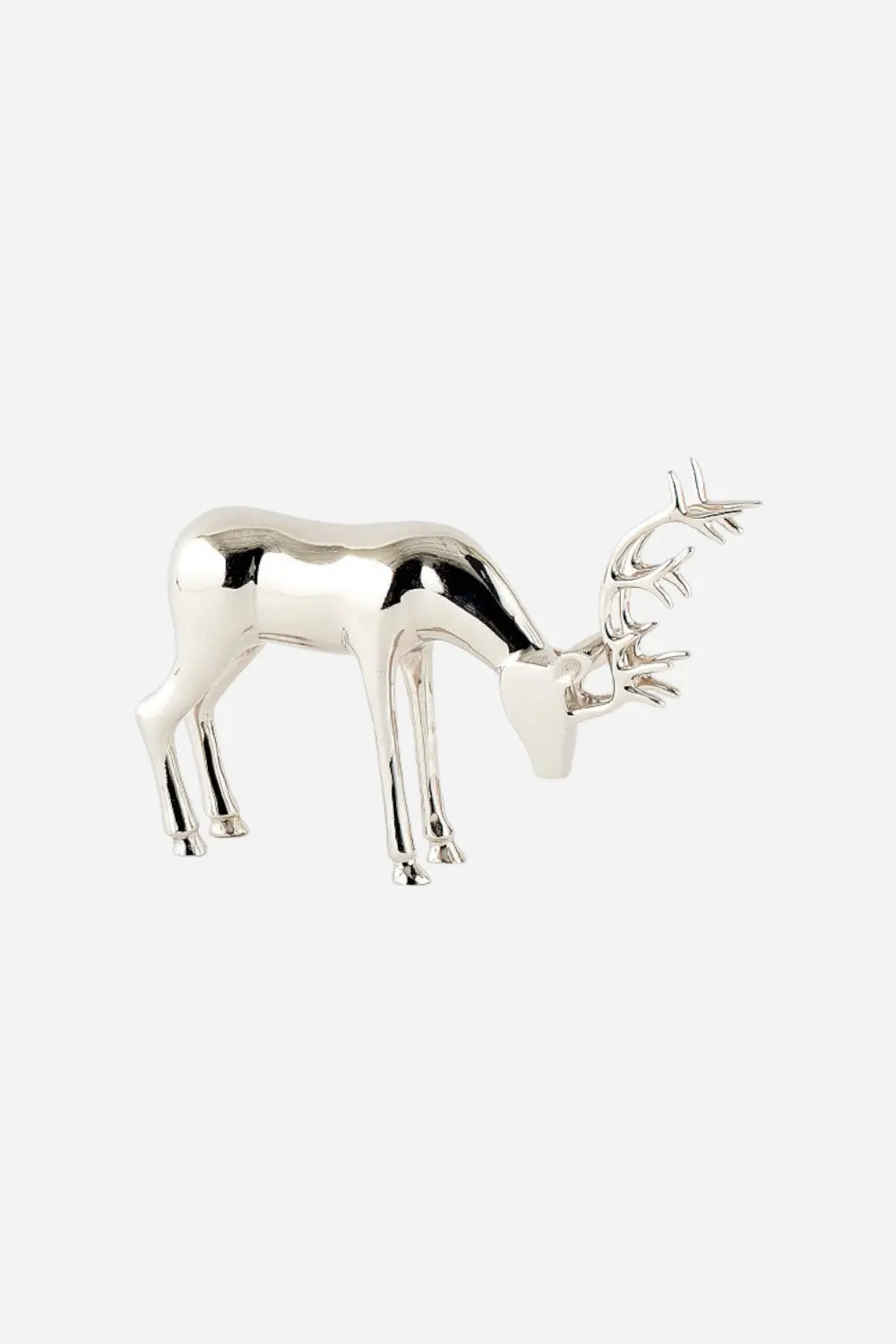 Bending Deer, Silver Aluminum 1