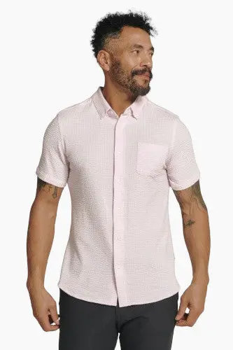 7 Diamonds Bennet Short Sleeve Shirt In Pink 1