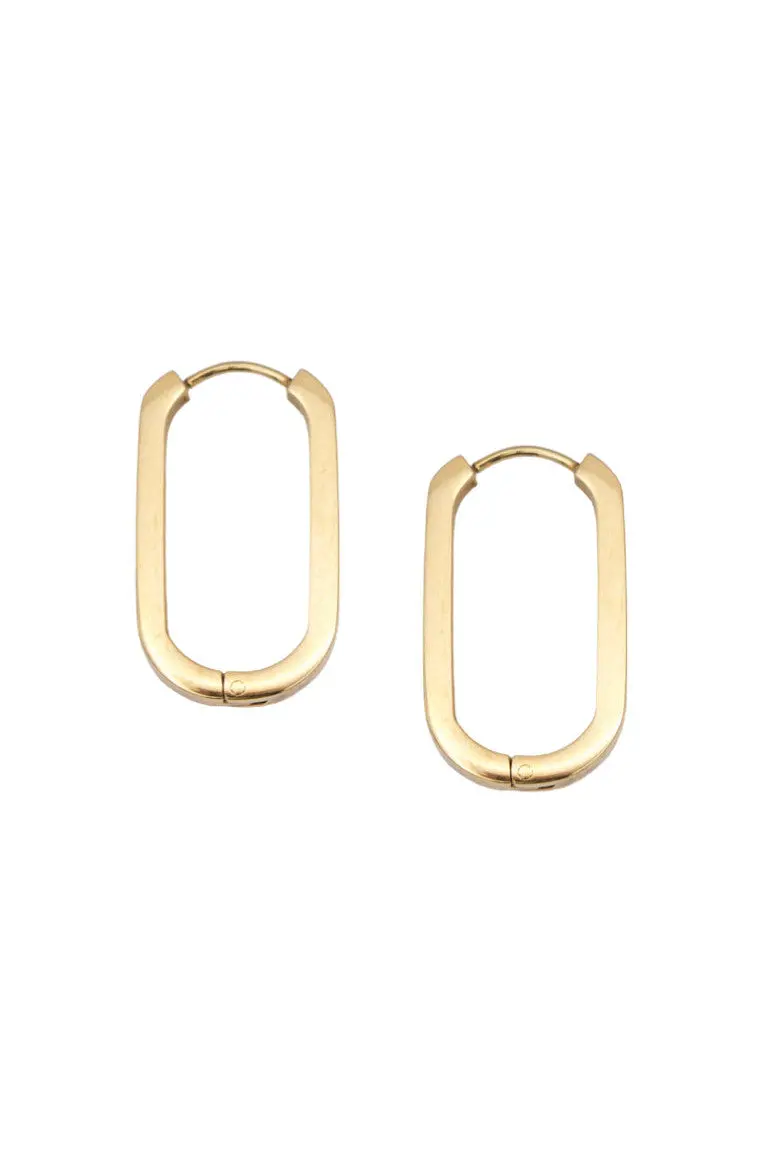 Farrah B Best Behavior Mini Pearl Hoops In Gold 1