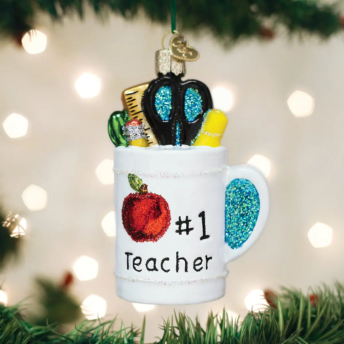 Best Teacher Mug Ornament 2