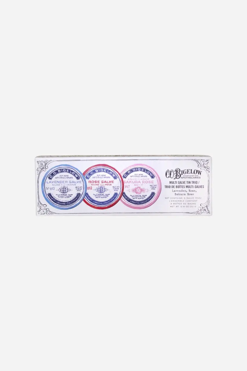 Bigelow Assorted Salve Trio Box (Rose, Lavender, Sakura Rose) 1