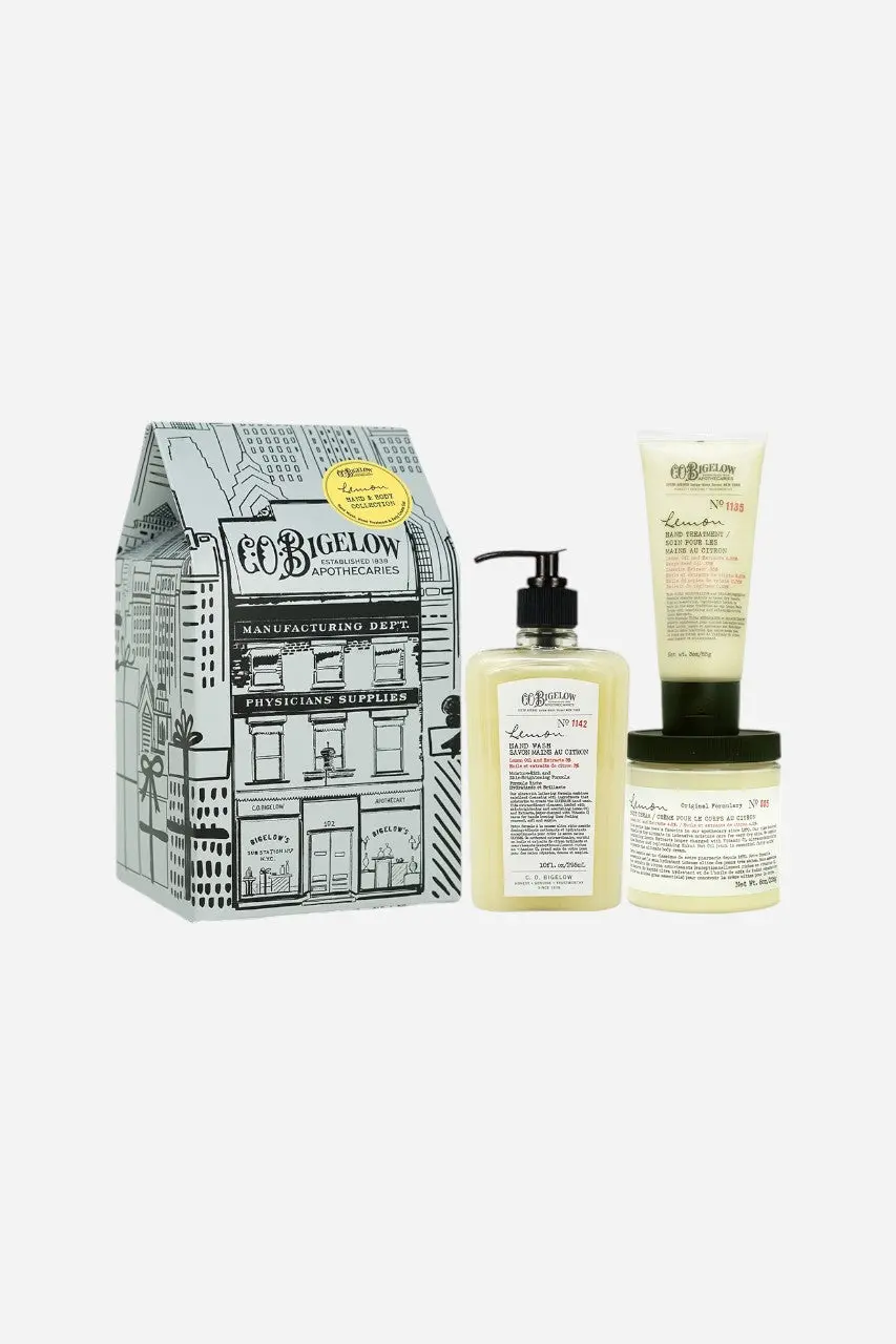 Bigelow Lemon Bath & Body Care, Apothecary Gift Box Set 1