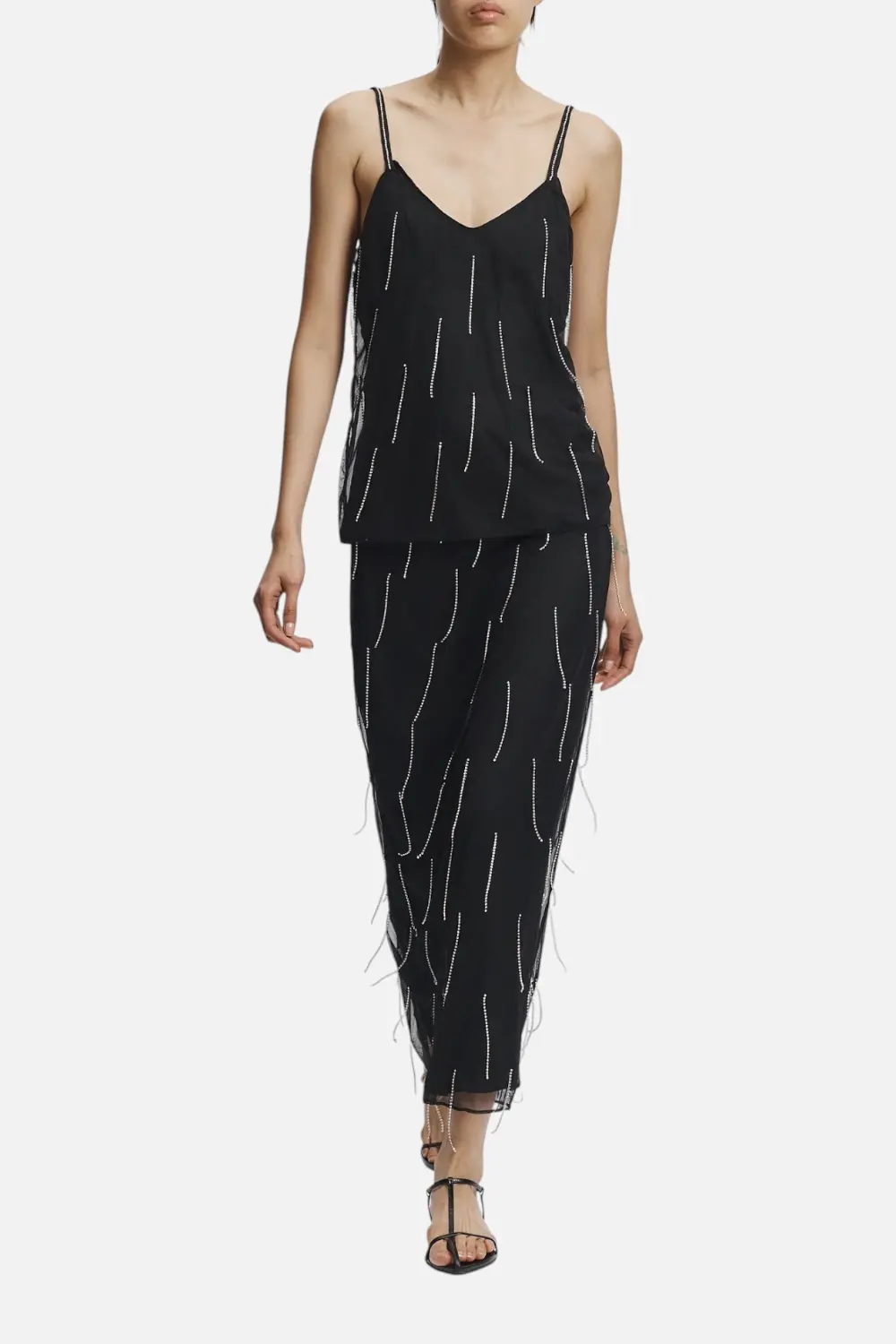 Saint Art Women's Billie Fringe Skirt In Black 3