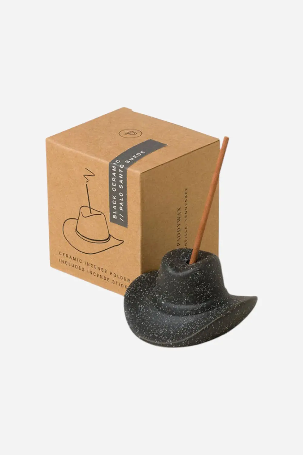 Black Cowboy Hat Incense Holder 1
