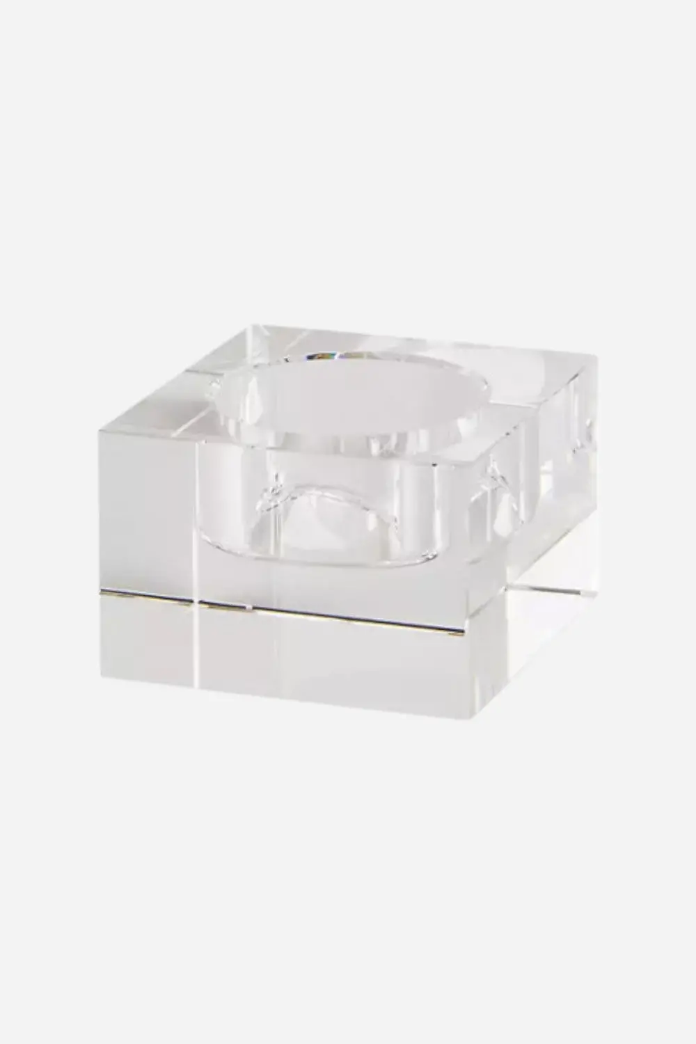 Tizo Block Crystal Tealight Votive Holder In Small 1