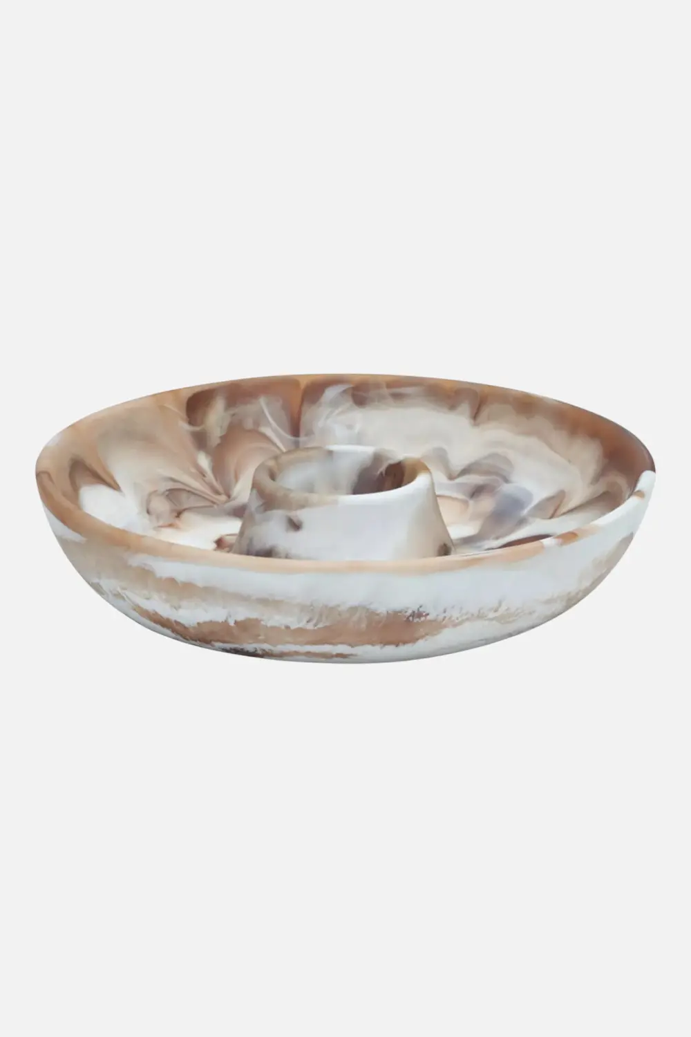 Hugo Brown Swirl Chip & Dip Bowl 1