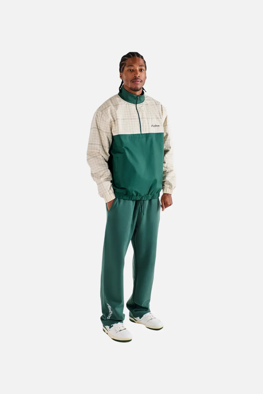 Malbon Golf Men's Bon Script Sweatpant In Green 1