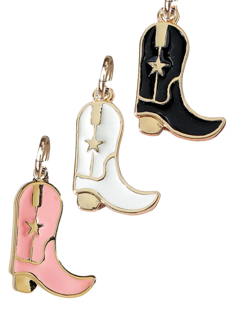 Farrah B Boot Charm Black 1