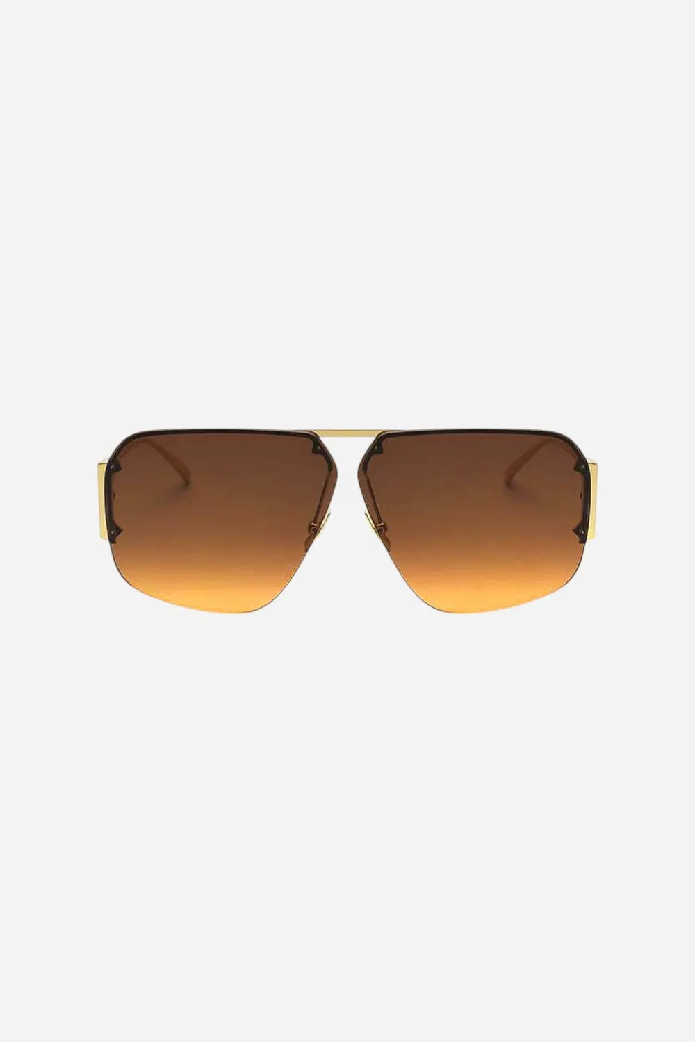 Bottega Veneta Gold Sunglasses With Orange Gradient Lenses (Bv1065s-002 67) 2