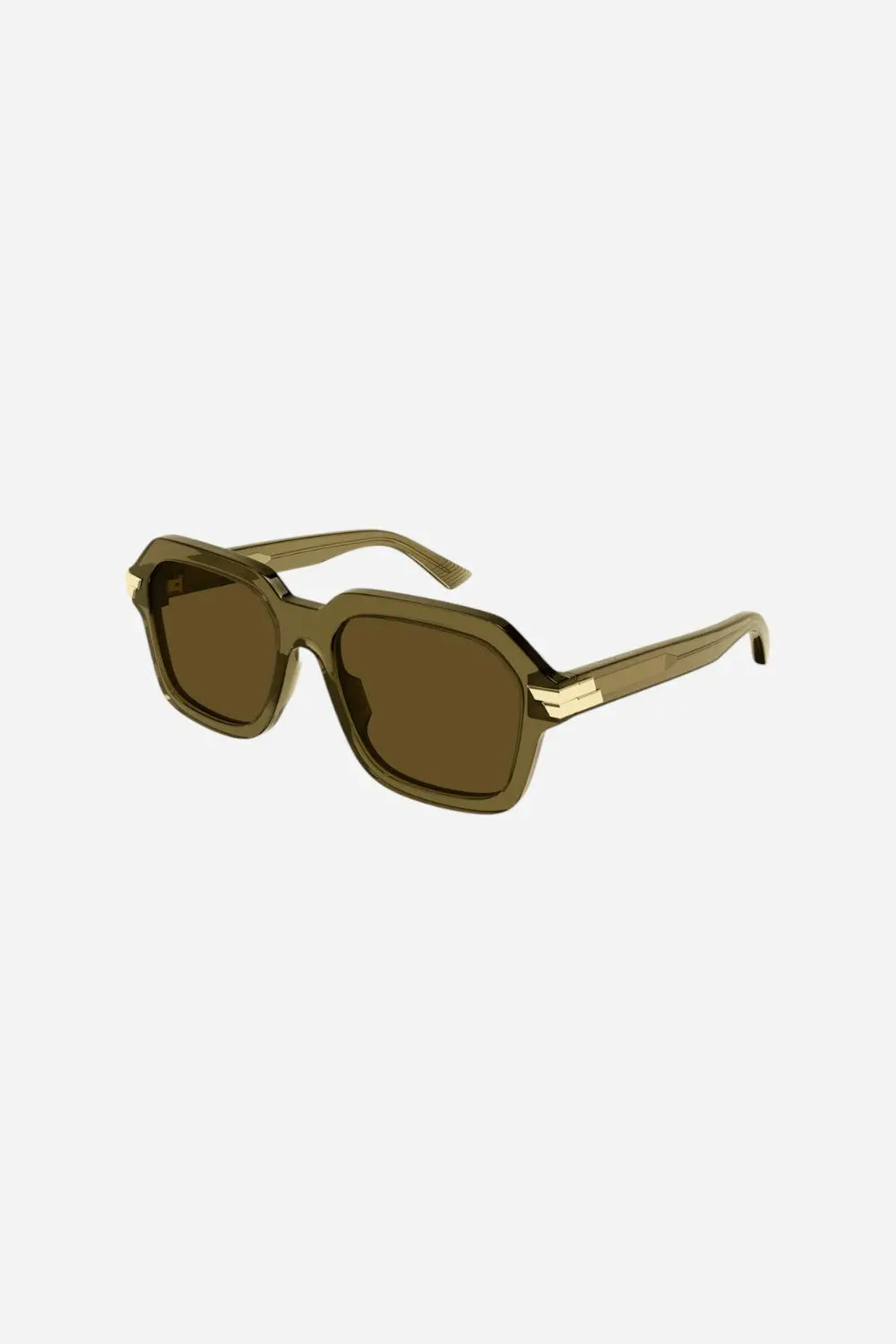 Bottega Veneta Green Sunglasses With Brown Lenses 1