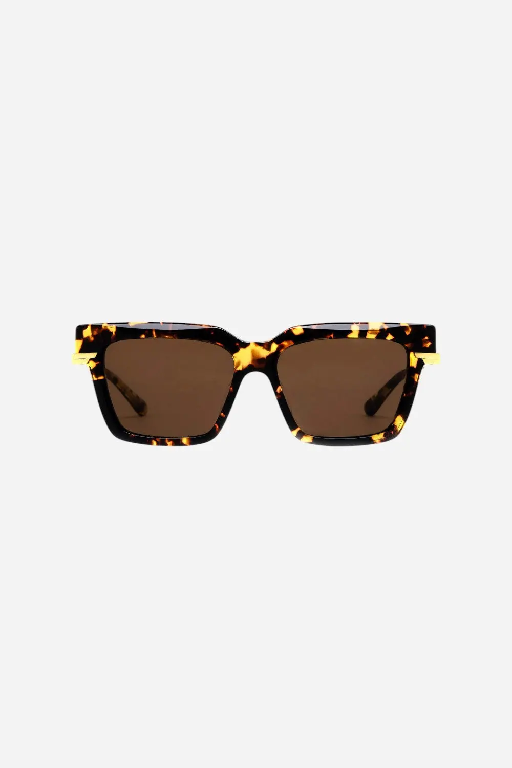 Bottega Veneta Havana/Gold Sunglasses With Brown Lenses 2