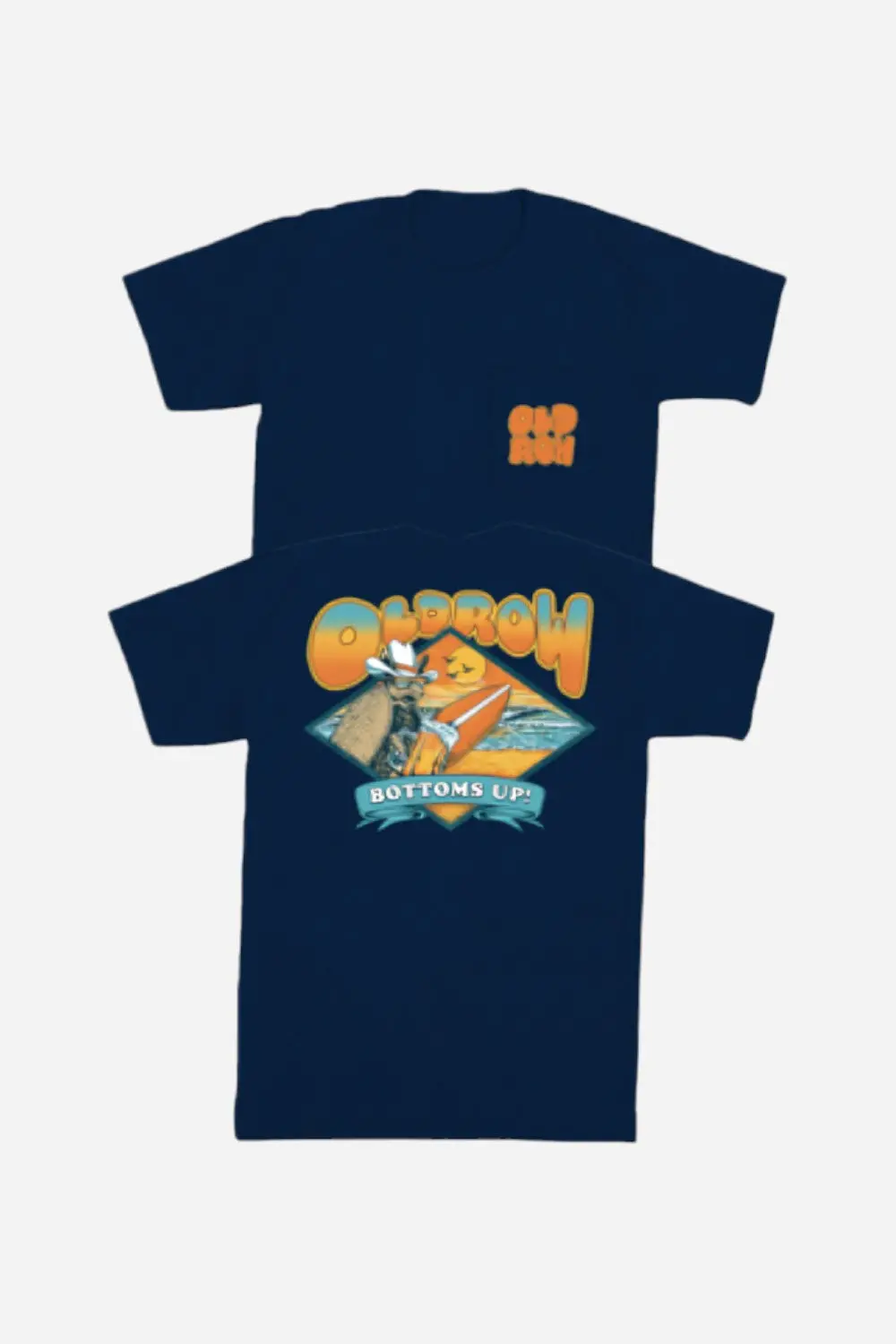 Old Row Bottoms Up Armadillo 2.0 Pocket Tee In Navy 1