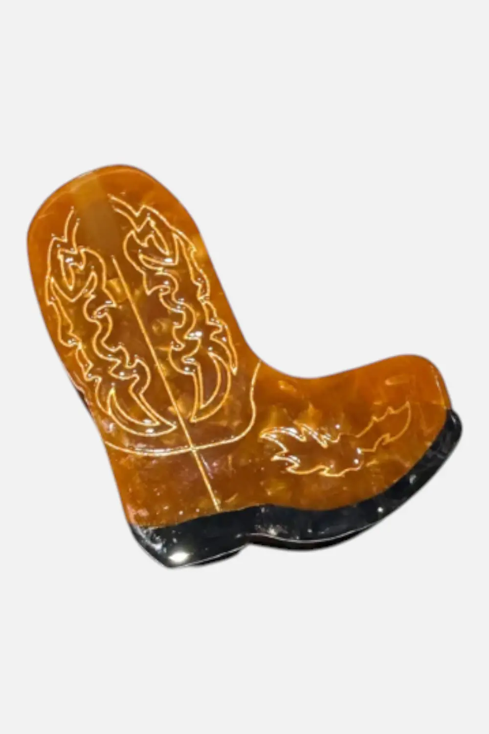 Solar Eclipse Brown Boot Claw Clip 1