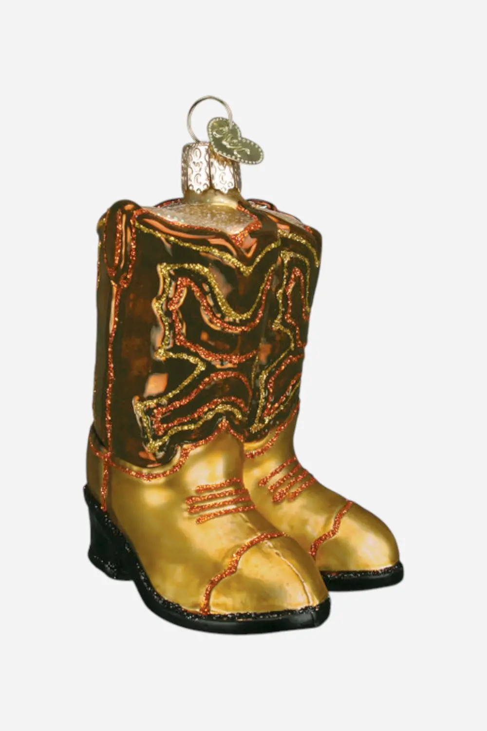 Brown Pair Of Cowboy Boots Ornament 1