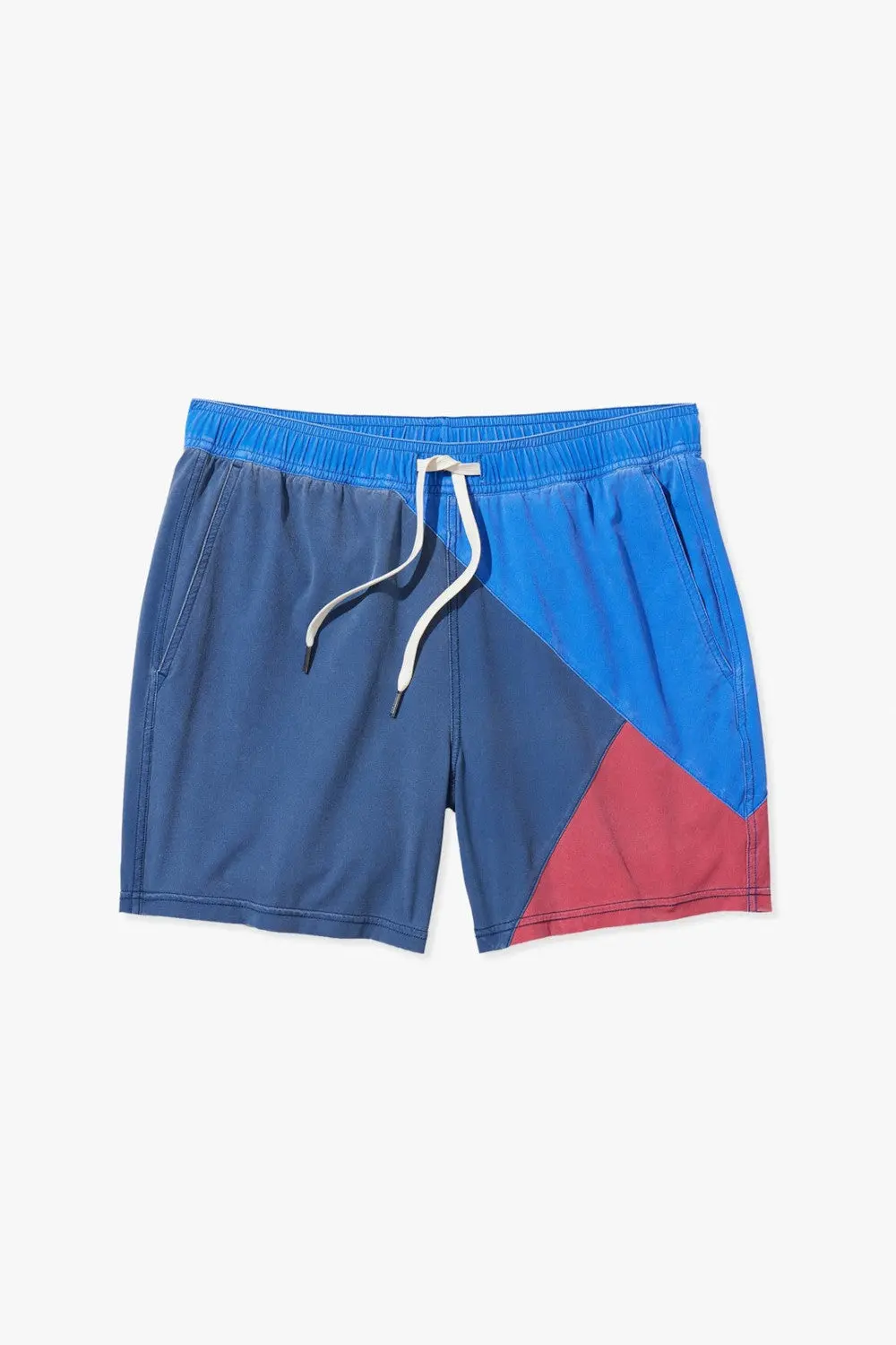 Fair Harbor Bungalow Swim Trunks In Navy Azul Block 1