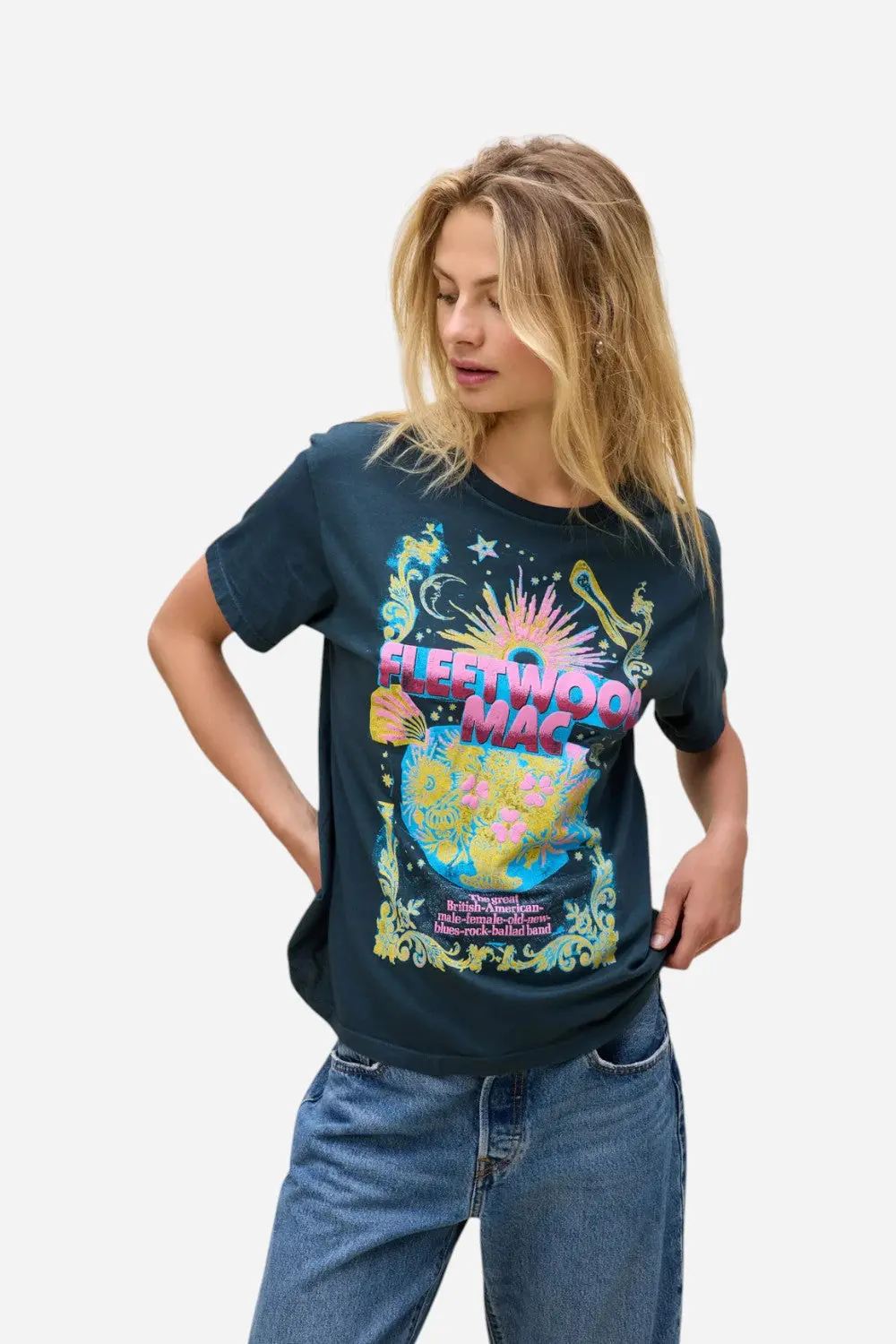 Daydreamer La Fleetwood Mac Celestial Bouquet Boyfriend Tee 1