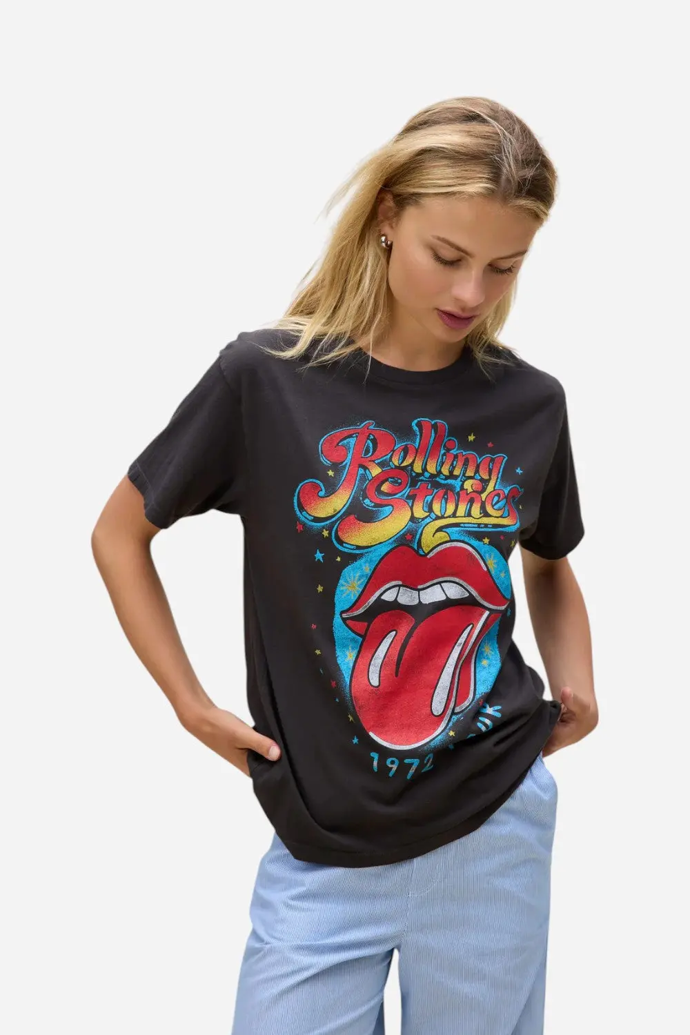 Daydreamer La Rolling Stones 1972 Tour Boyfriend Tee 1