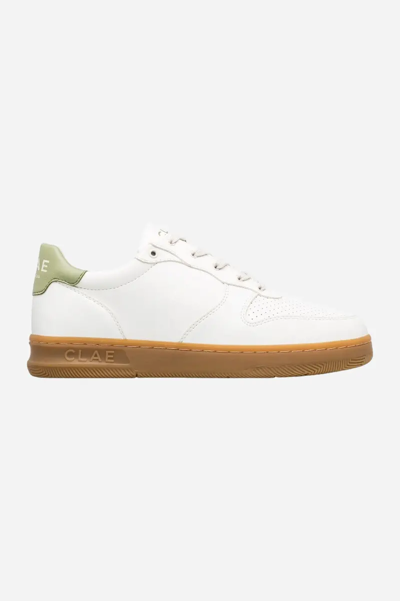 Clae Men's Malone Cactus White Light Gum Sneakers 1