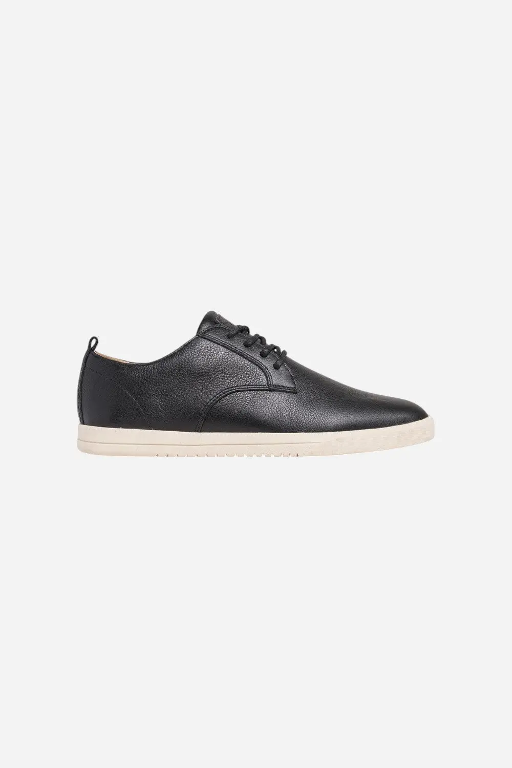 Clae Ellington Sneaker In Black Milled Leather 1