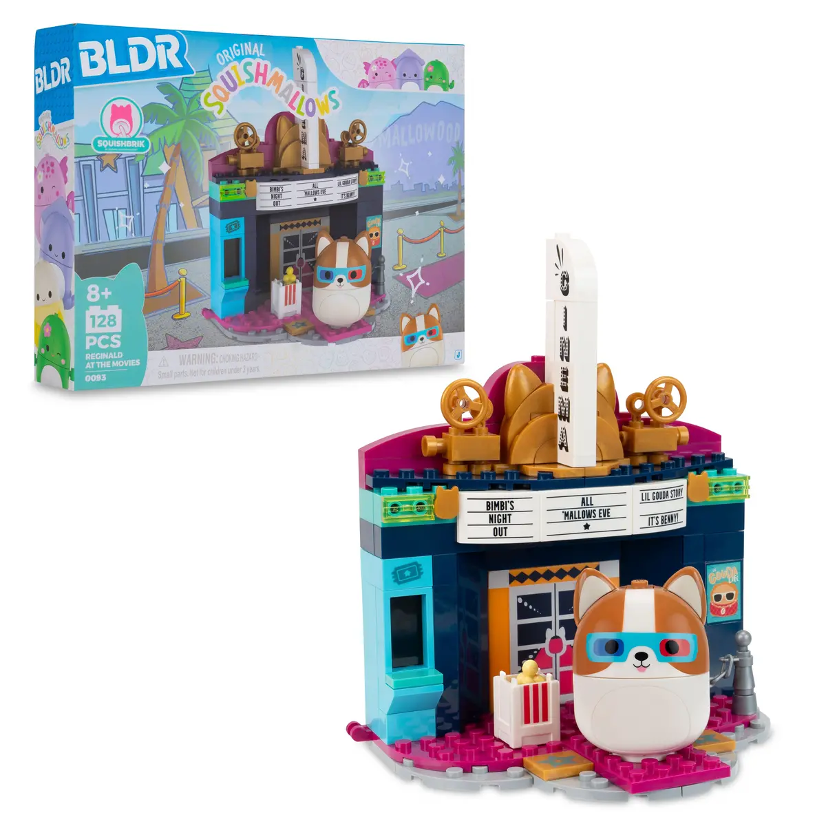 Squishmallows Reginald At The Movies Building Set 1