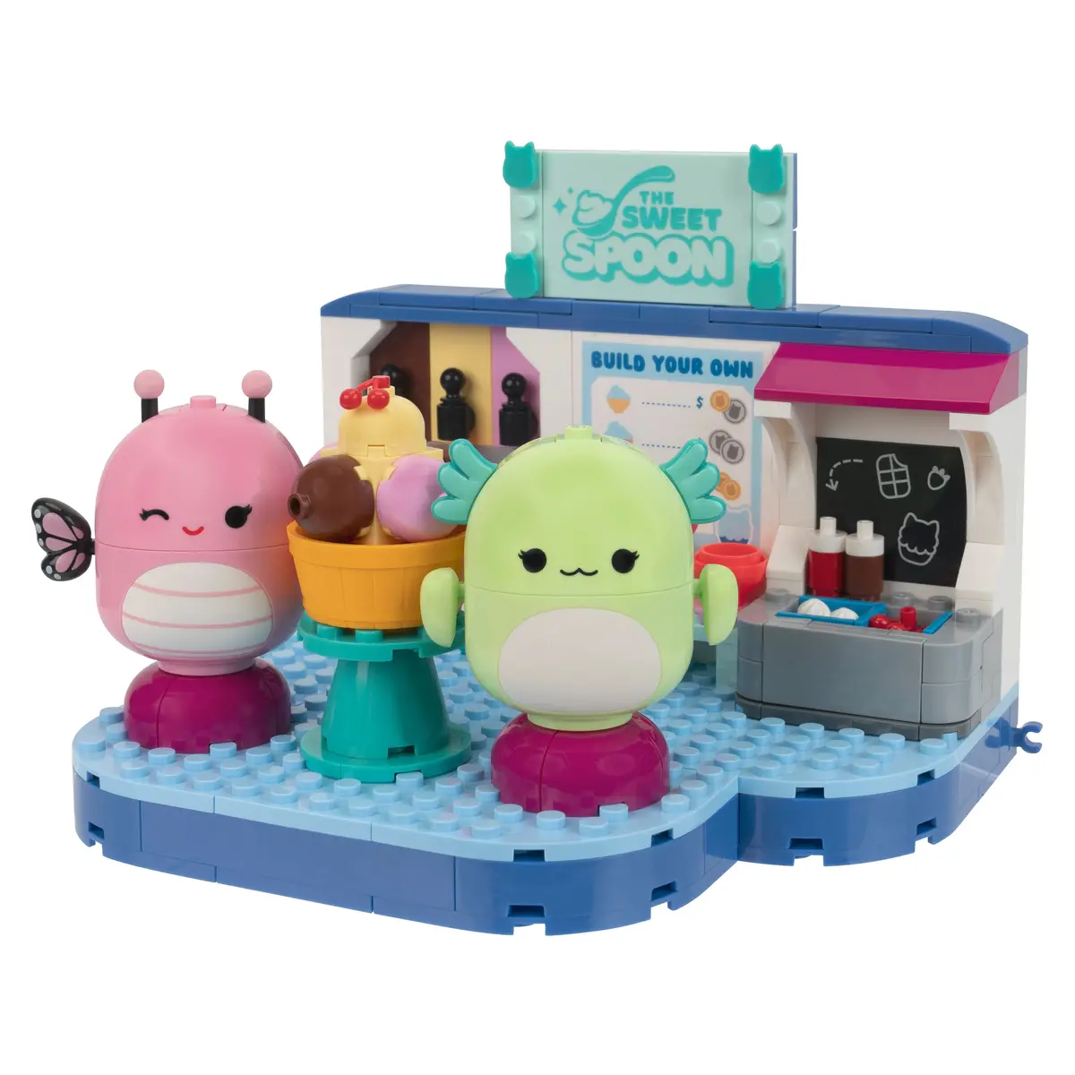 Squishmallows Frozen Yogurt Fun With Andreina & Mipsy Building Set 1