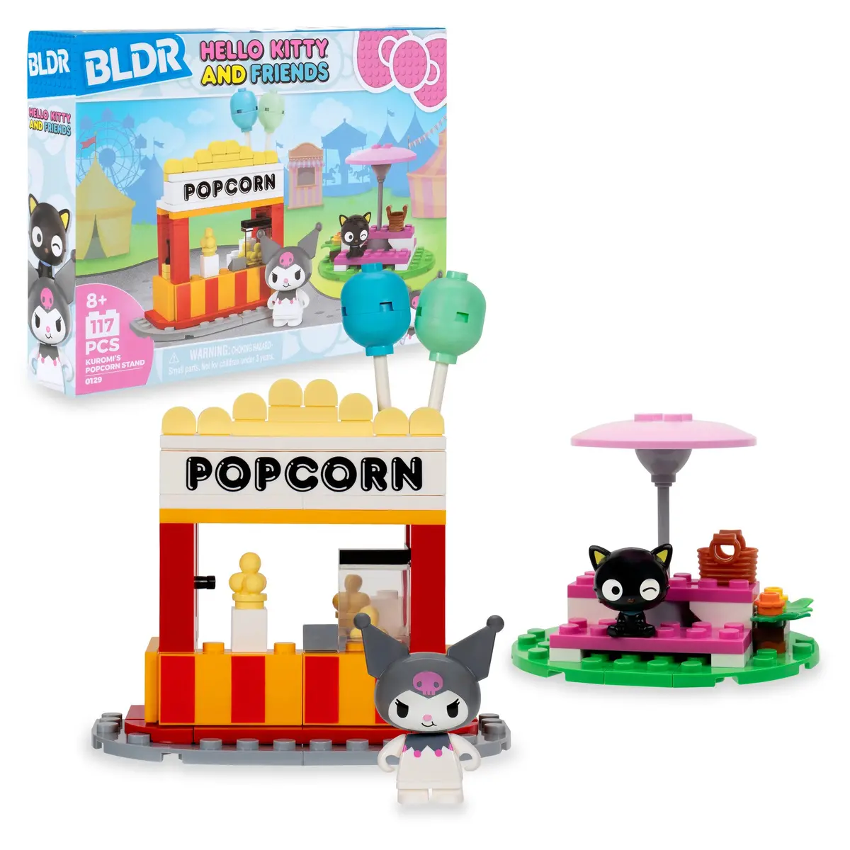 Hello Kitty And Friends Kuromi’S Popcorn Stand Building Set 1