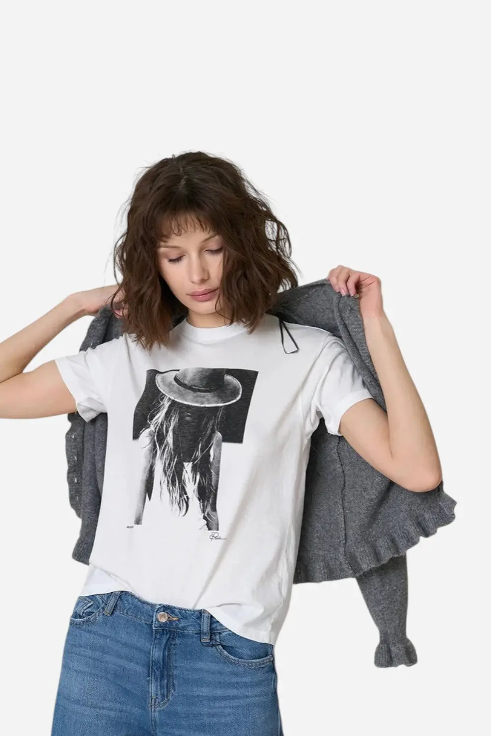 Cpress Studio Becoming Mushie Tee In Worn White 1