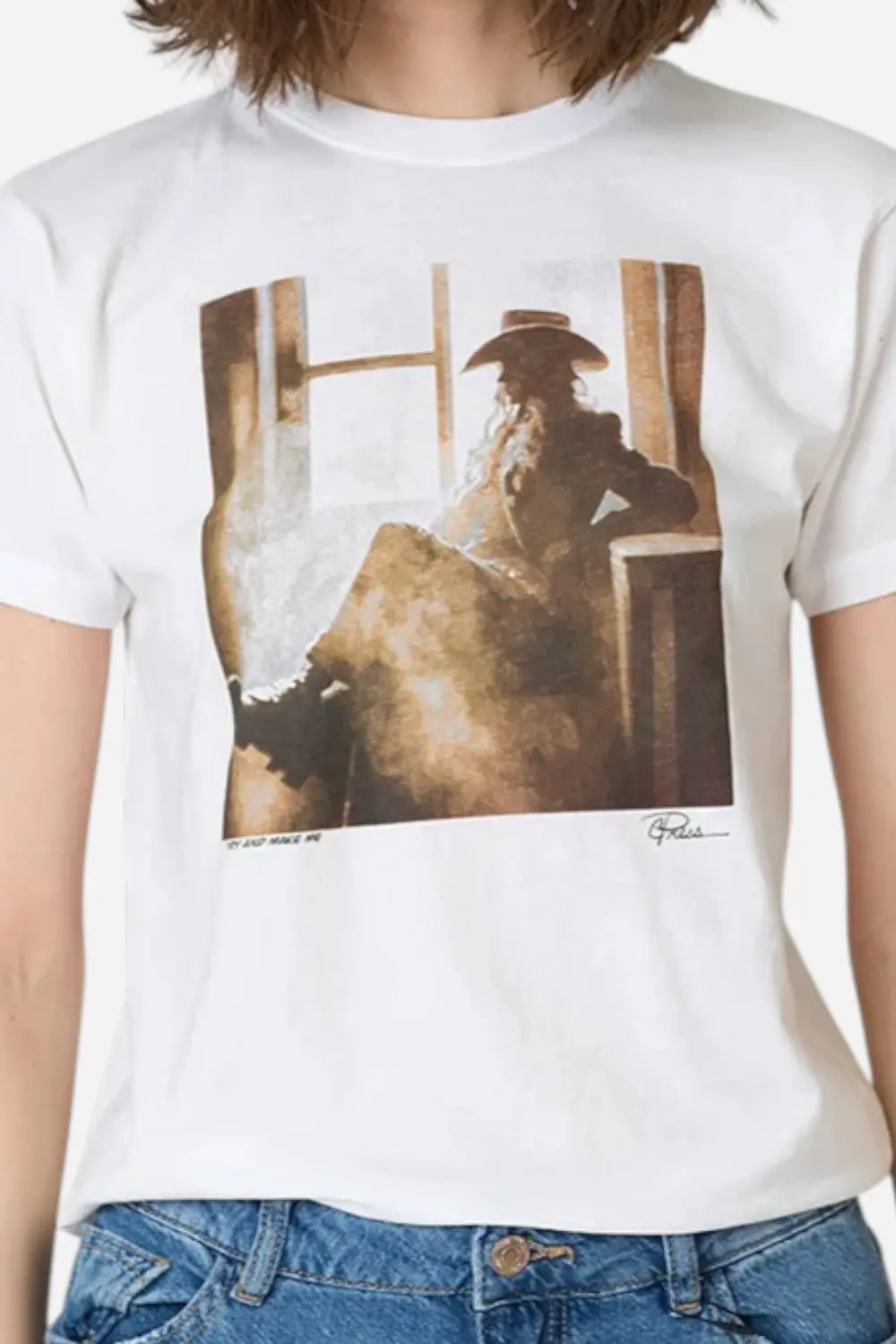 Cpress Studio Try And Make Me Mushie Tee In Worn White 2