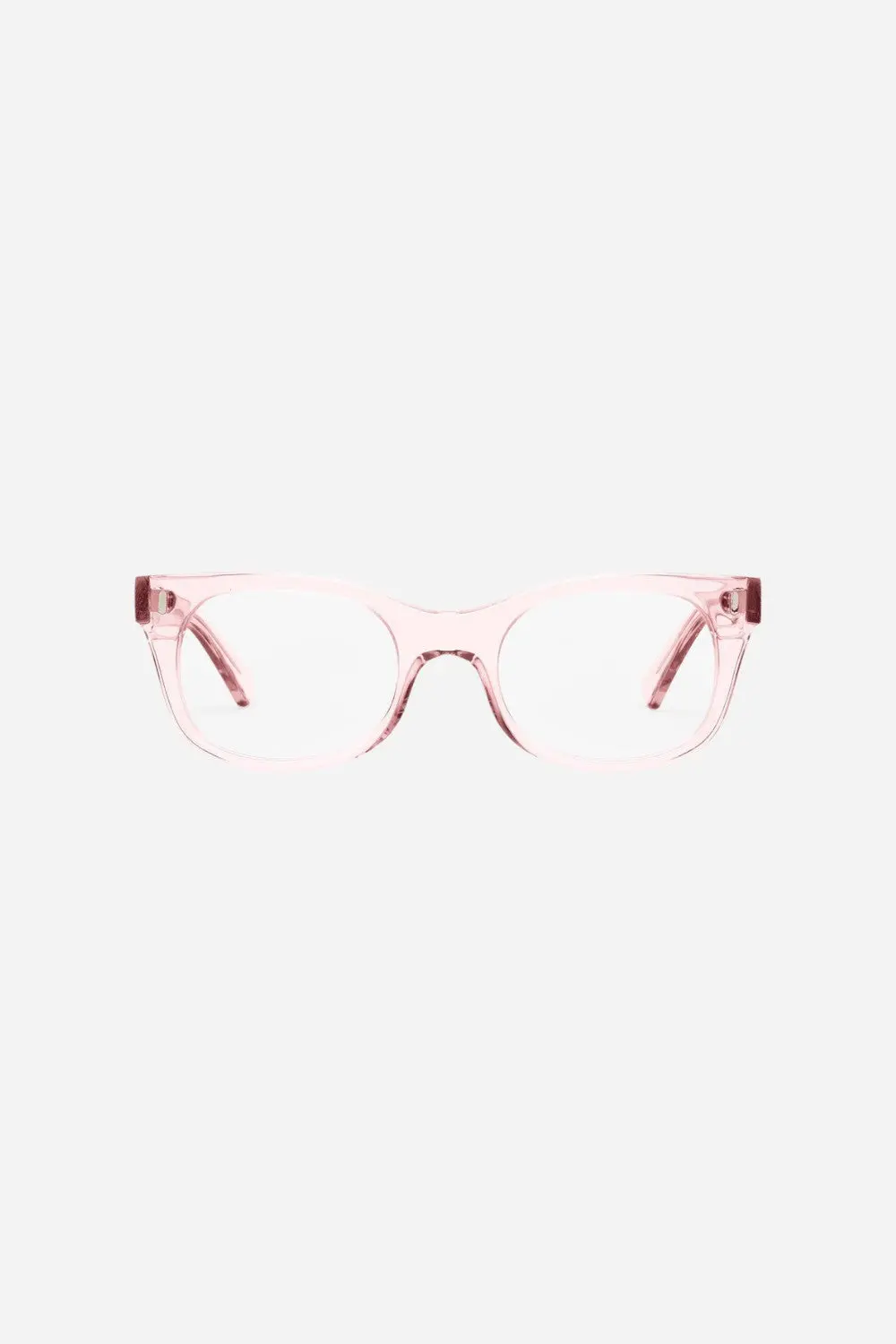 Caddis Bixby Readers With Blue-Lights, Clear Pink 1
