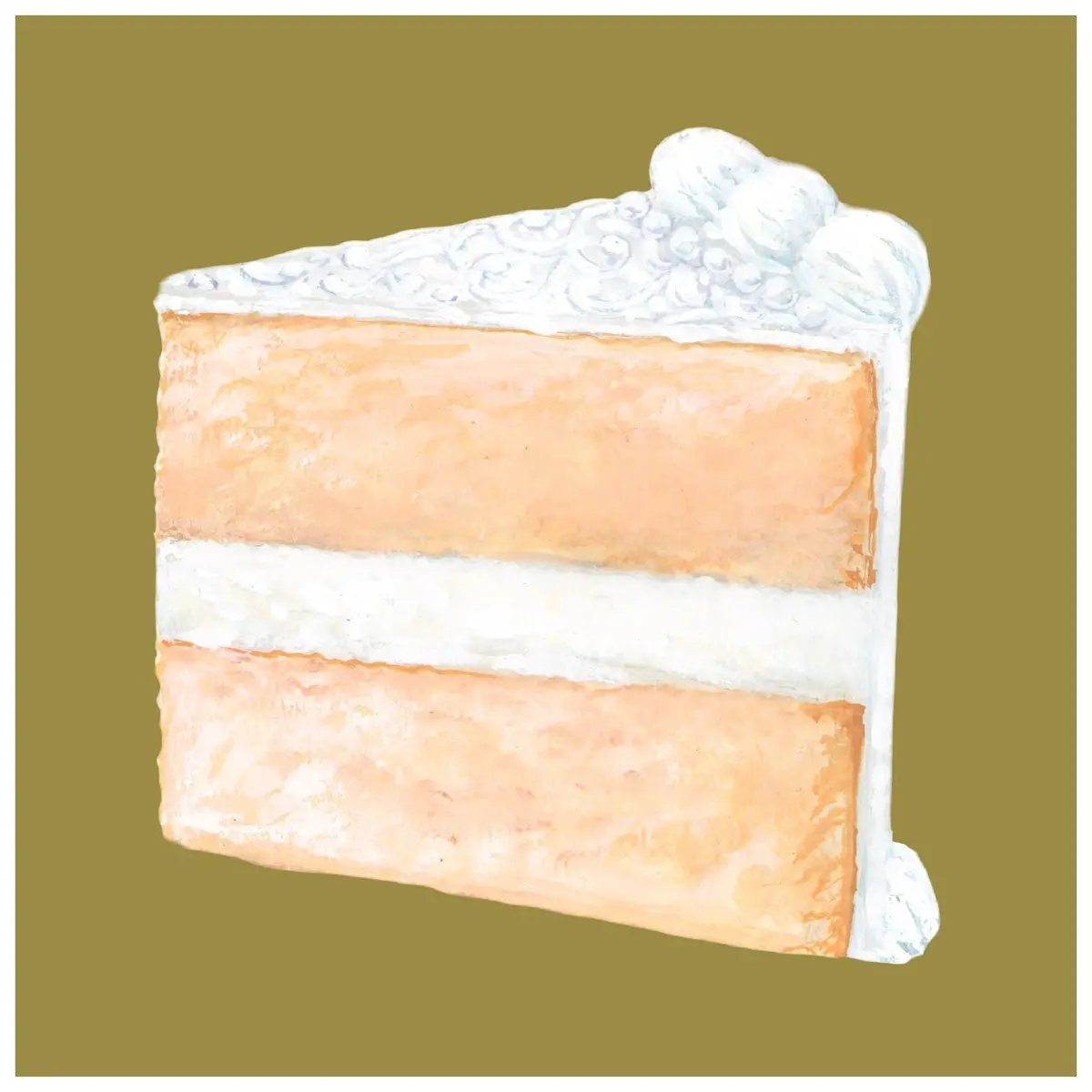 Cake Slice Cocktail Napkins - Set Of 20 1