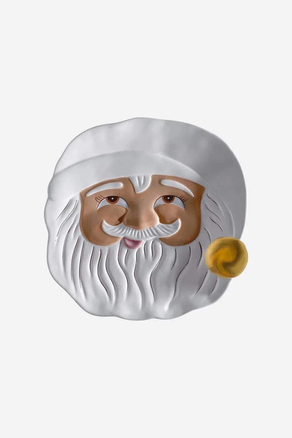 Holiday Papa Noel Brown Santa Platter 1