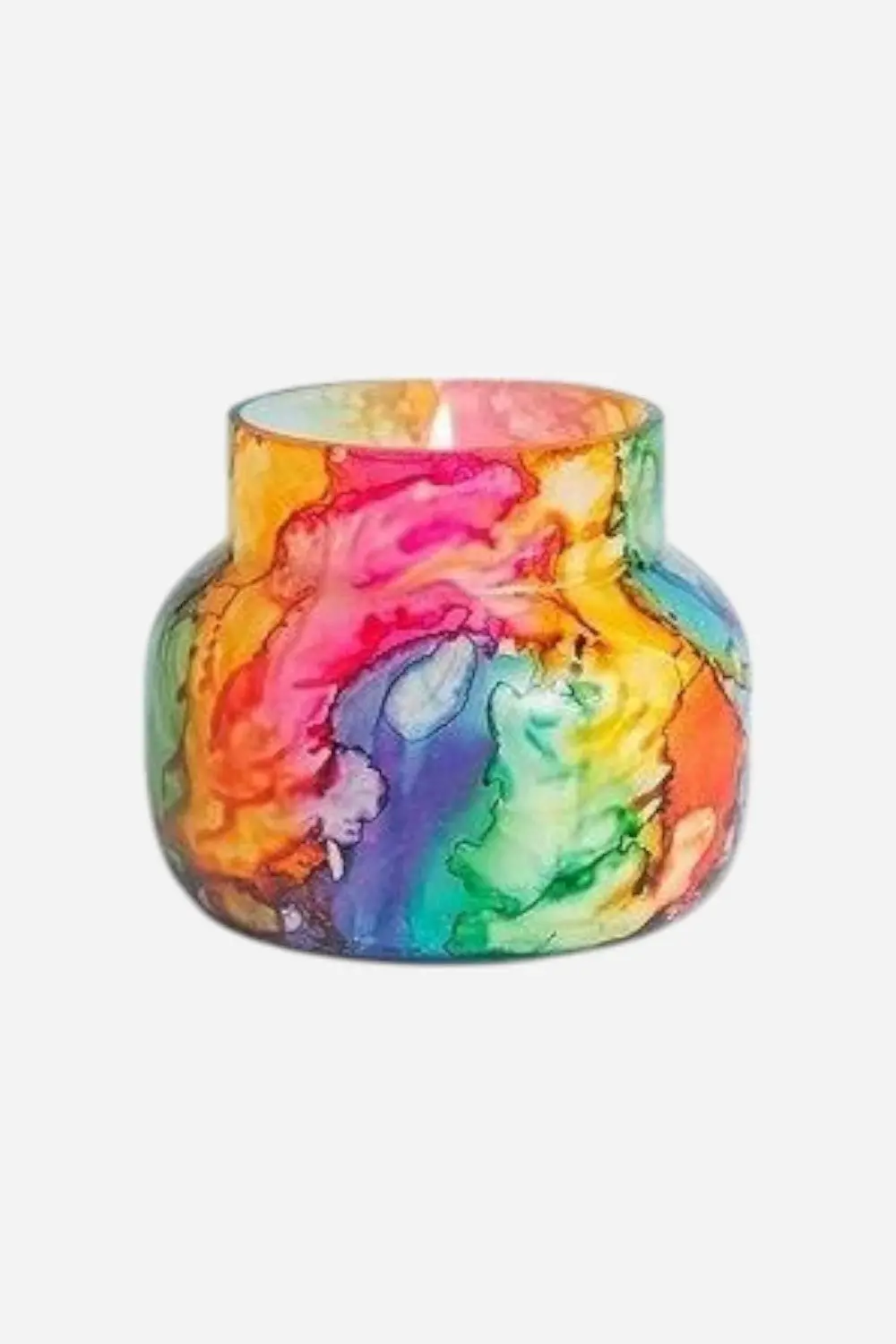 Capri Blue Volcano Rainbow Watercolor Petite Jar Candle 2