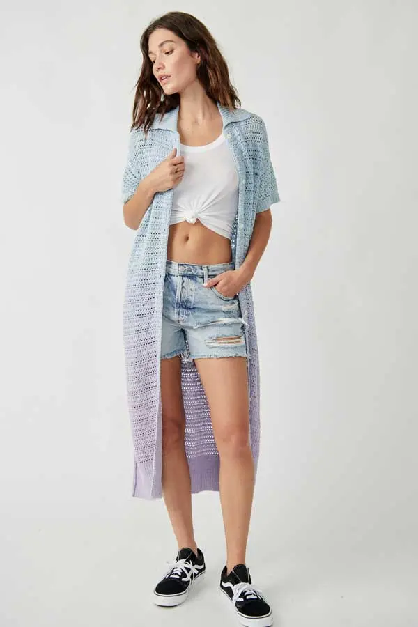 Free People Care Alicia Crochet Cardigan 1