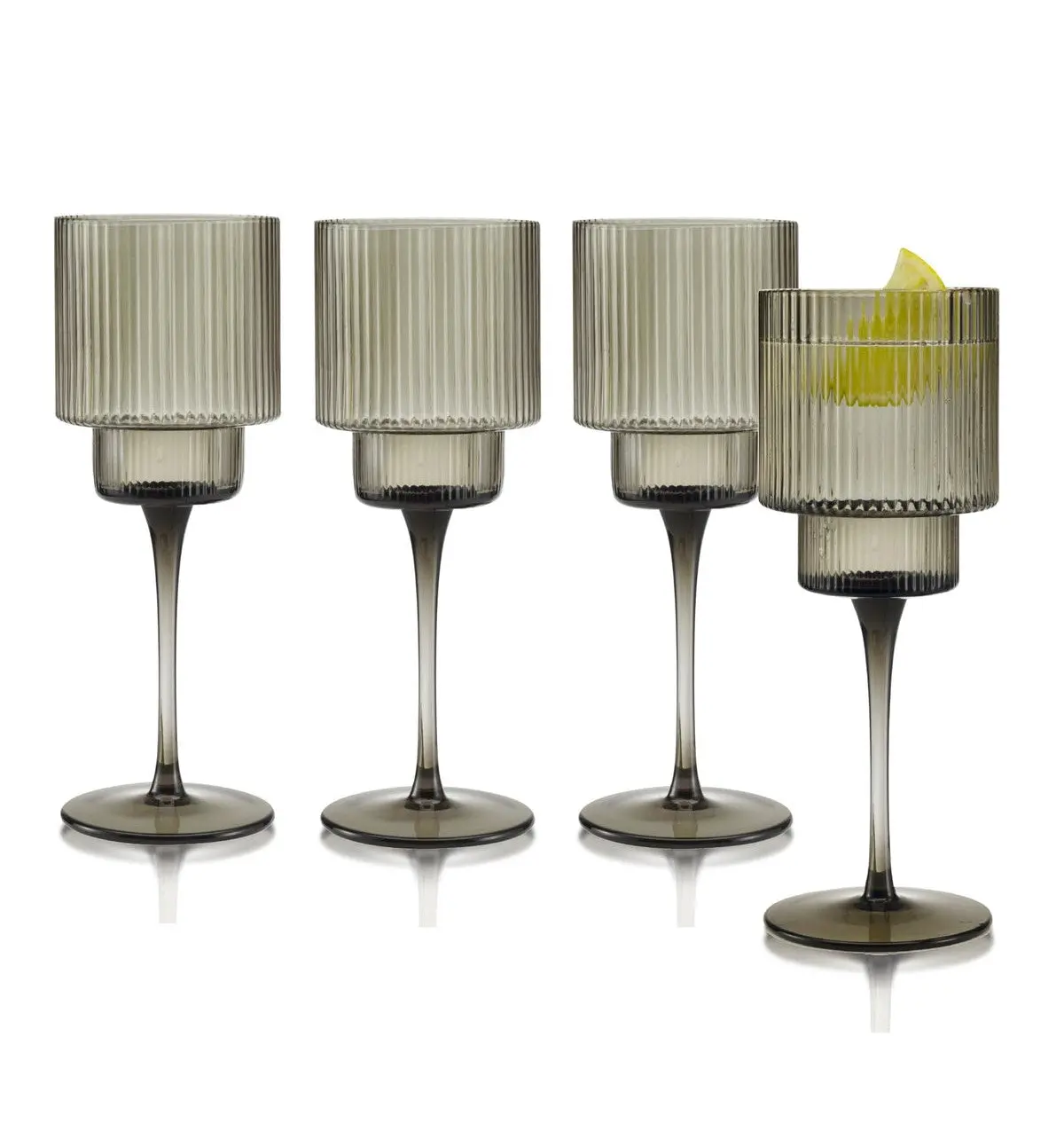 Carousel Gray All Purpose Wine, Set Of 4 1