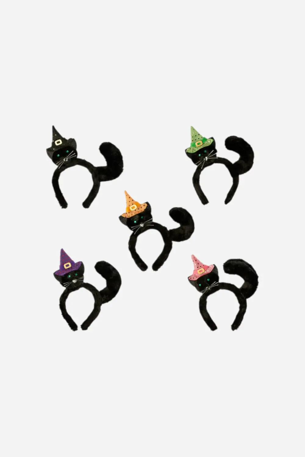Cat With Witch Hat Headband 1