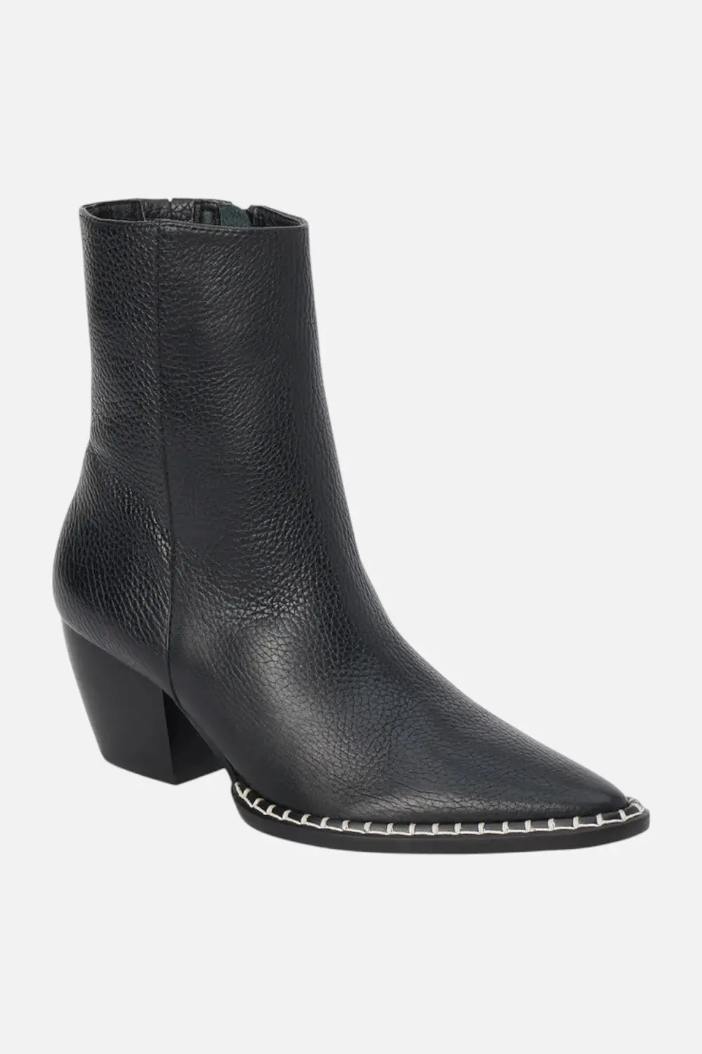 Matisse Women's Caty Western Bootie In Ebony Leather 1