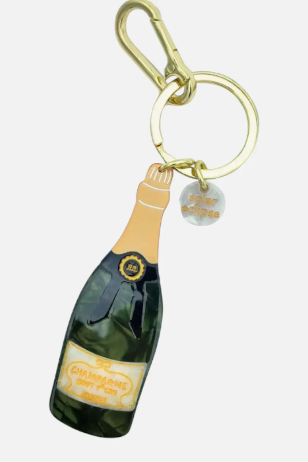 Solar Eclipse Champagne Keychain 1