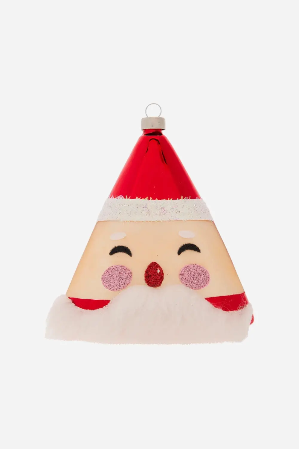 Kat + Annie Cheerful Santa Ornament 1