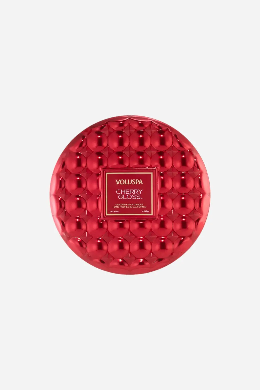 Voluspa Cherry Gloss 3 Wick Tin Candle, 12 Oz. 1