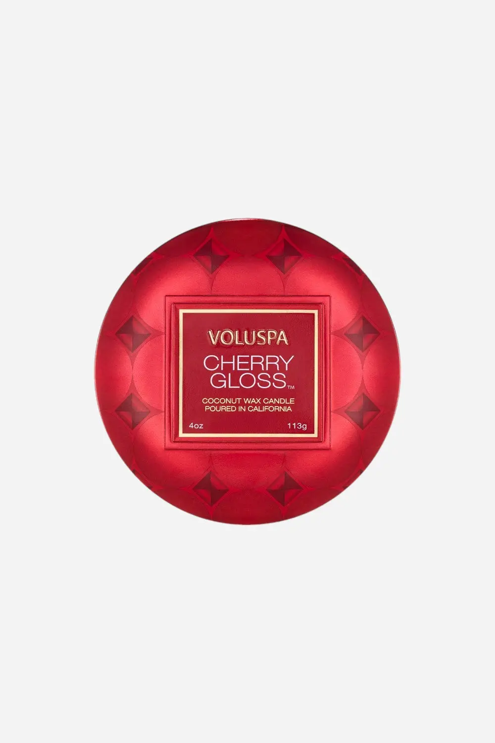 Voluspa Cherry Gloss Mini Tin Candle, 4 Oz. 1