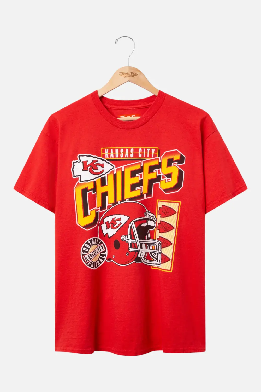 Junk Food Chiefs Checkdown Tee In Red 1